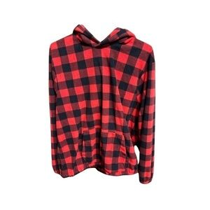 GAP Buffalo Plaid Hoodie - Red and Black (Size Large)